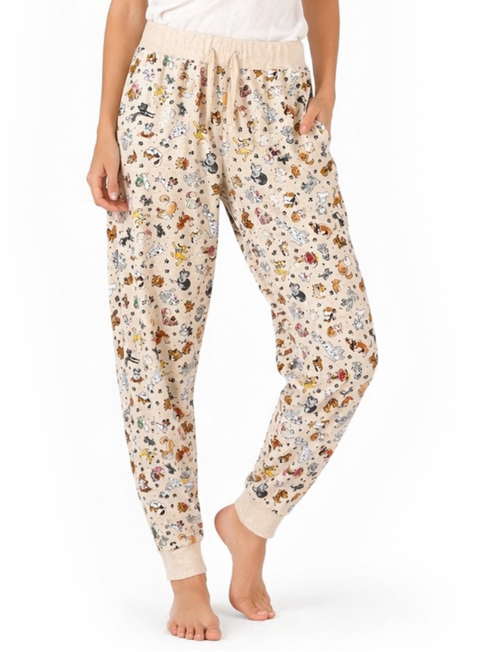 Disney Pixar Raing Cats and Dogs Joggers Adult Small Aristocats Dalmatians